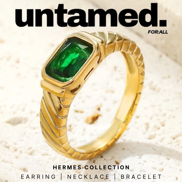 STAINLESS STEEL “ RICHES”  RING - Picture 2 of 2